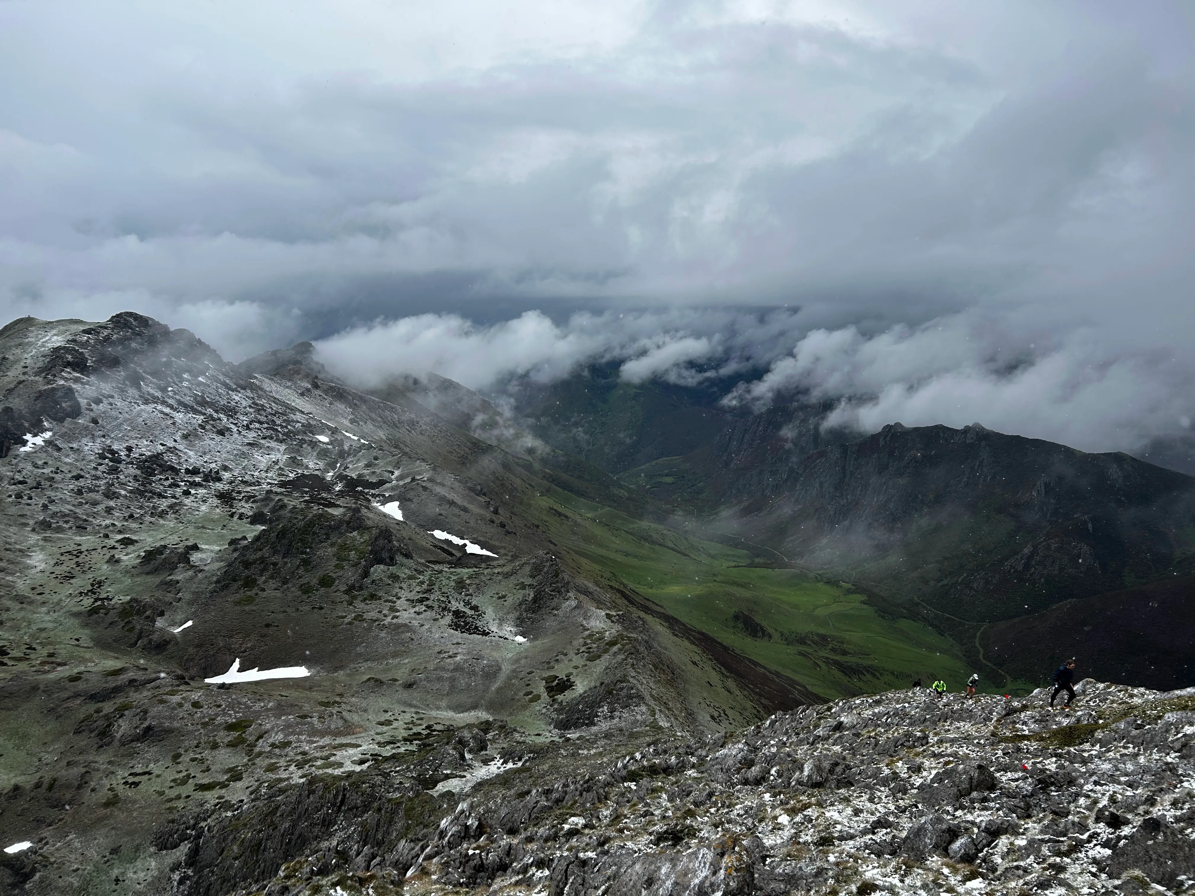 Imagen de la vista desde la cresta de la Brazosa